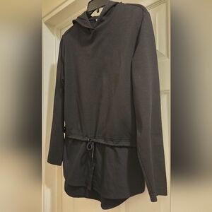 Athleta Black Hoodie Top
